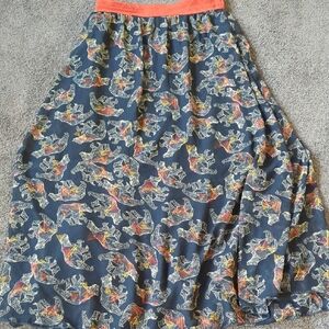 Lularoe Maxi Skirt With Bear Pattern Size Small